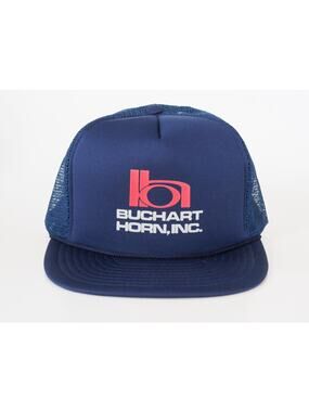 Buchart Horn Puff Print Snapback Trucker Hat Mesh Foam Builder Utility Dad Cap